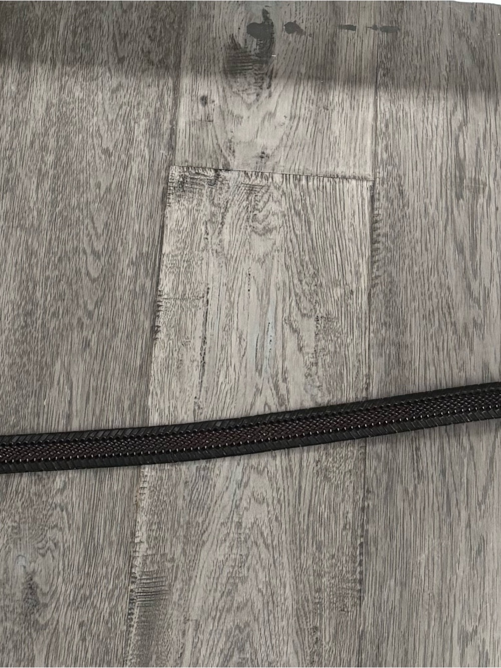 Braided Utility Strap in Dark Brown and Black
